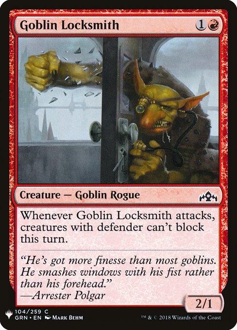 Goblin Locksmith (GRN-104) [The List]