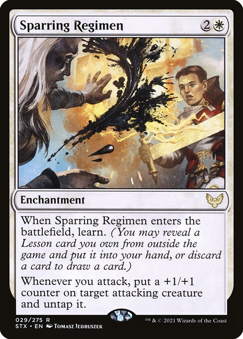 Sparring Regimen (29p) [Strixhaven: School of Mages Promos]