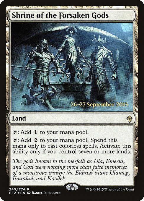 Shrine of the Forsaken Gods (245s) [Battle for Zendikar Promos]