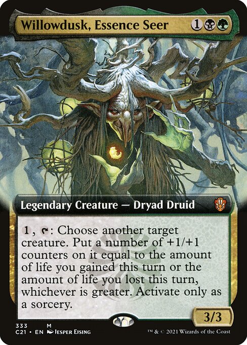 Willowdusk, Essence Seer (333) [Commander 2021] [Extended Art]