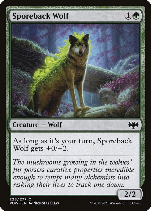 Sporeback Wolf (223) [Innistrad: Crimson Vow]