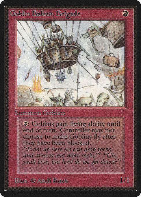 Goblin Balloon Brigade (154) [Limited Edition Beta]