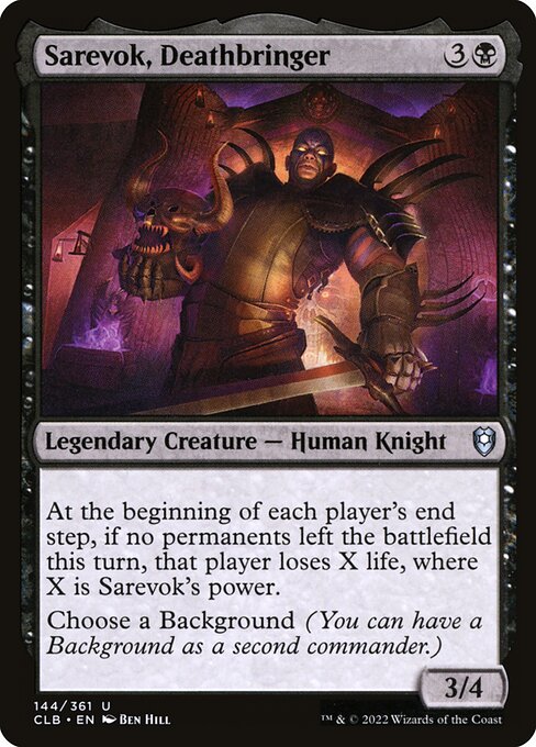 Sarevok, Deathbringer (144) [Commander Legends: Battle for Baldur's Gate]