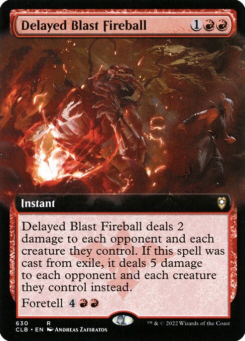 Delayed Blast Fireball (630) [Commander Legends: Battle for Baldur's Gate] [Extended Art]