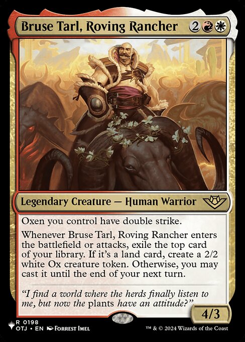 Bruse Tarl, Roving Rancher (OTJ-198) [The List]