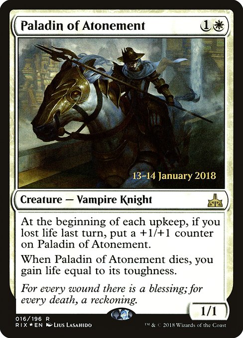 Paladin of Atonement (16s) [Rivals of Ixalan Promos]