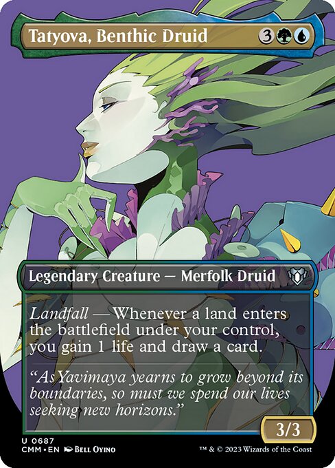 Tatyova, Benthic Druid (687) [Commander Masters] [Borderless]