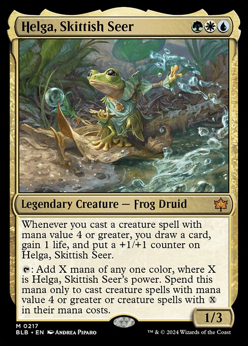 Helga, Skittish Seer (217) [Bloomburrow]