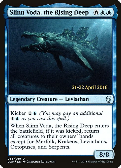 Slinn Voda, the Rising Deep (66s) [Dominaria Promos]