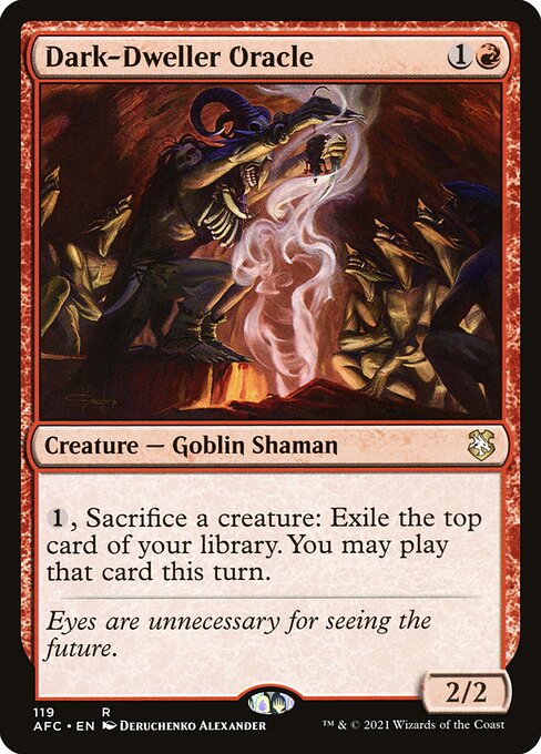 Dark-Dweller Oracle (119) [Forgotten Realms Commander]