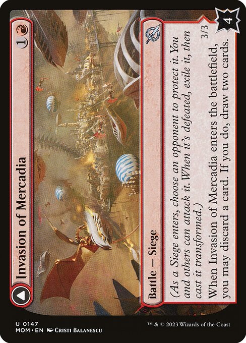 Invasion of Mercadia // Kyren Flamewright (147) [March of the Machine]