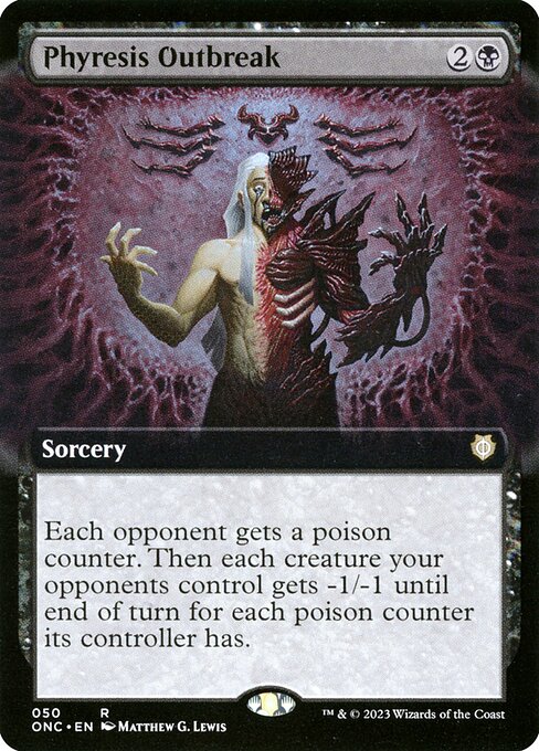 Phyresis Outbreak (50) [Phyrexia: All Will Be One Commander] [Extended Art]