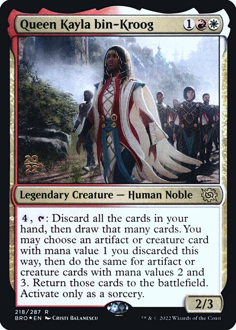 Queen Kayla bin-Kroog (218s) [The Brothers' War Promos]