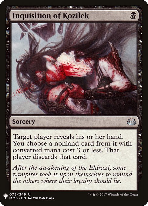 Inquisition of Kozilek (MM3-75) [The List]