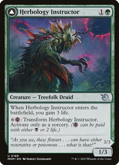 Herbology Instructor // Malady Invoker (189) [March of the Machine]