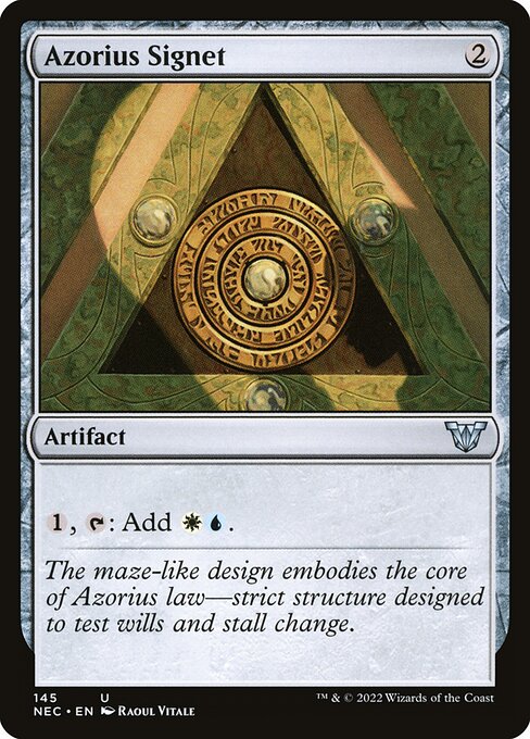Azorius Signet (145) [Neon Dynasty Commander]