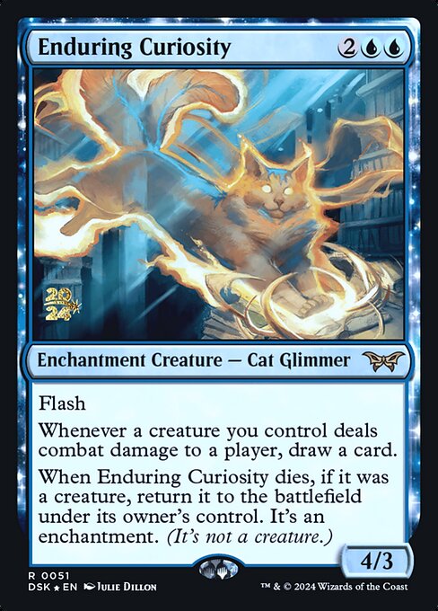Enduring Curiosity (51s) [Duskmourn: House of Horror Promos]