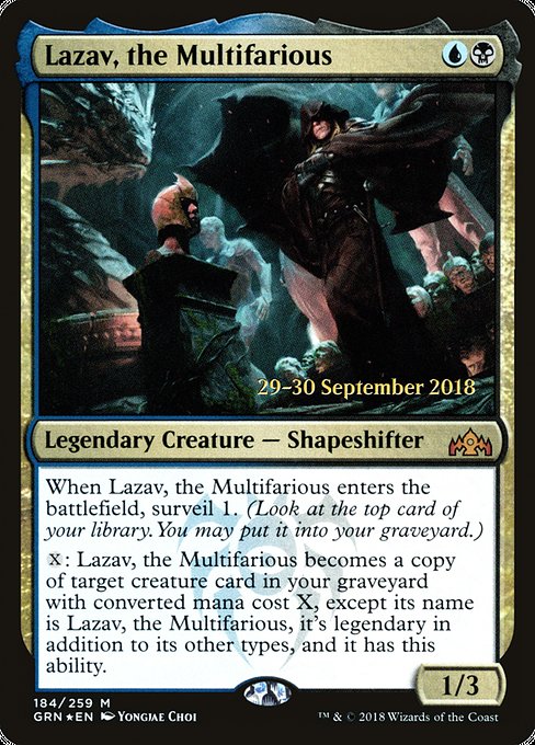Lazav, the Multifarious (184s) [Guilds of Ravnica Promos]