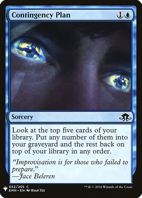 Contingency Plan (EMN-52) [The List]