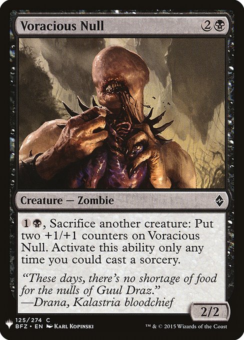 Voracious Null (BFZ-125) [The List]