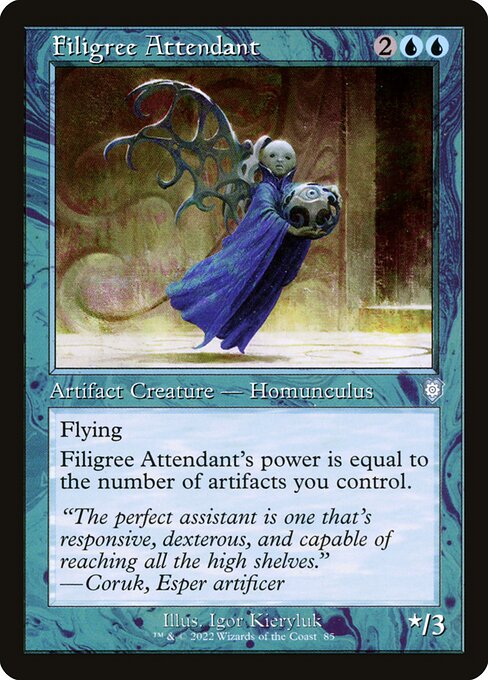 Filigree Attendant (85) [The Brothers' War Commander]