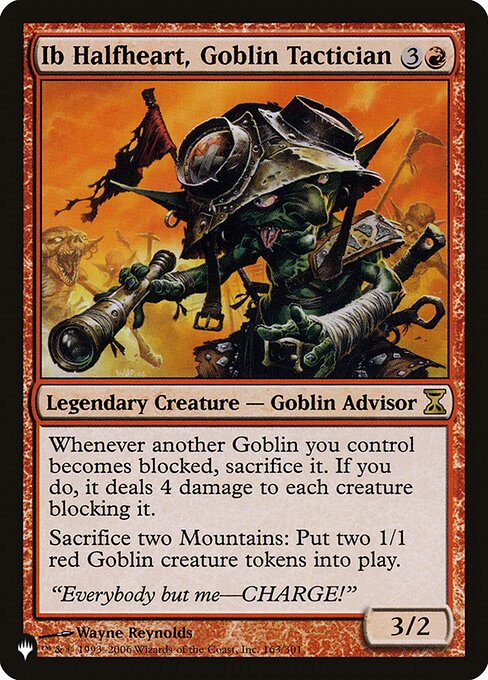Ib Halfheart, Goblin Tactician (TSP-163) [The List]