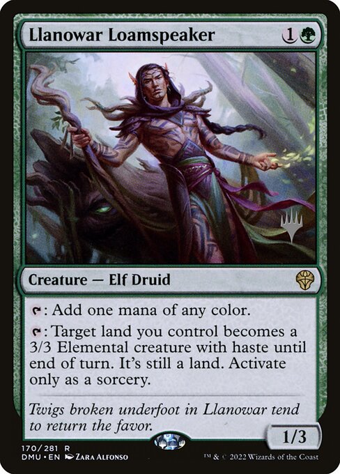 Llanowar Loamspeaker (170p) [Dominaria United Promos]