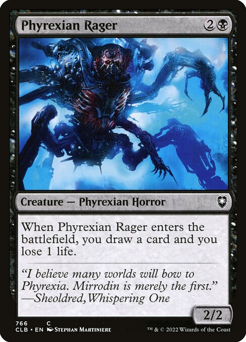 Phyrexian Rager (766) [Commander Legends: Battle for Baldur's Gate]