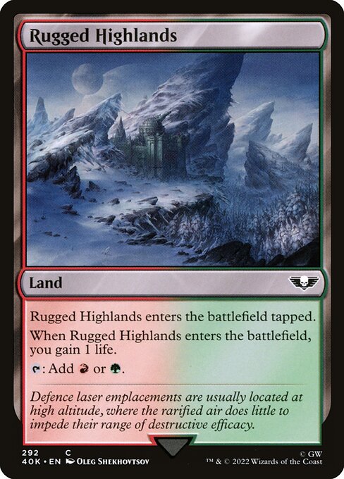 Rugged Highlands (292) [Warhammer 40,000 Commander]