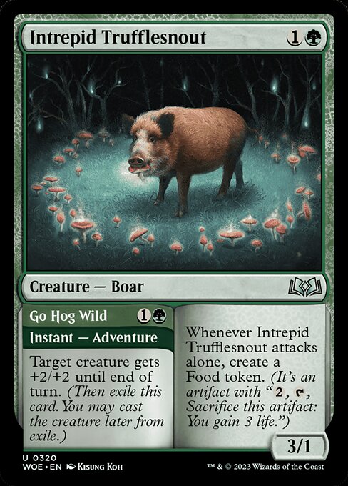 Intrepid Trufflesnout // Go Hog Wild (320) [Wilds of Eldraine]