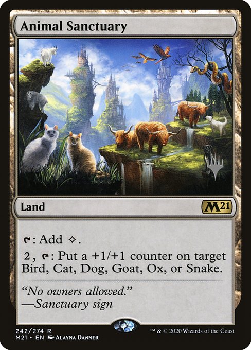 Animal Sanctuary (242p) [Core Set 2021 Promos]