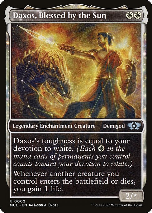 Daxos, Blessed by the Sun (2) [Multiverse Legends] [Showcase]