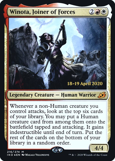 Winota, Joiner of Forces (216s) [Ikoria: Lair of Behemoths Promos]