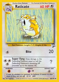 Raticate (058/130) [Base Set 2]