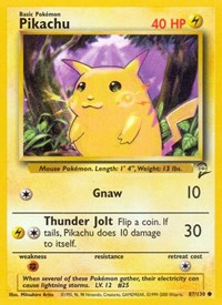 Pikachu (087/130) [Base Set 2]