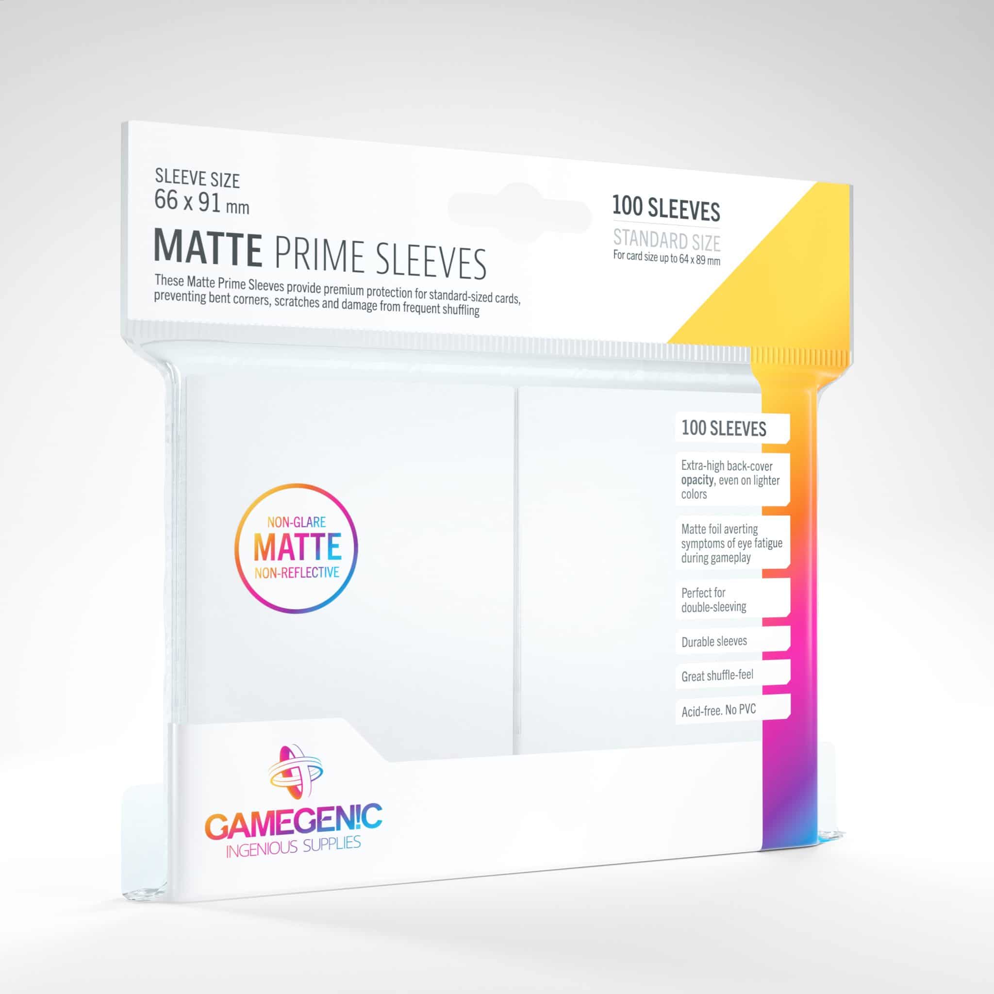 Gamegenic White Matte Prime Sleeves 100 image 0
