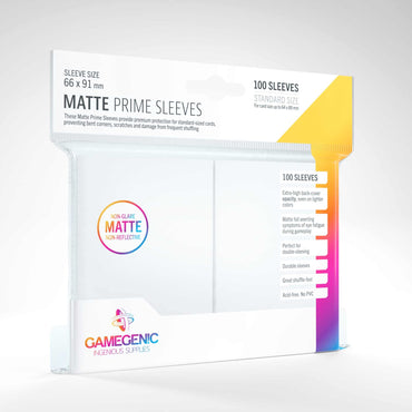 Gamegenic White Matte Prime Sleeves 100 image 0