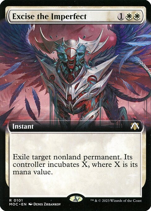 Excise the Imperfect (101) [March of the Machine Commander] [Extended Art]