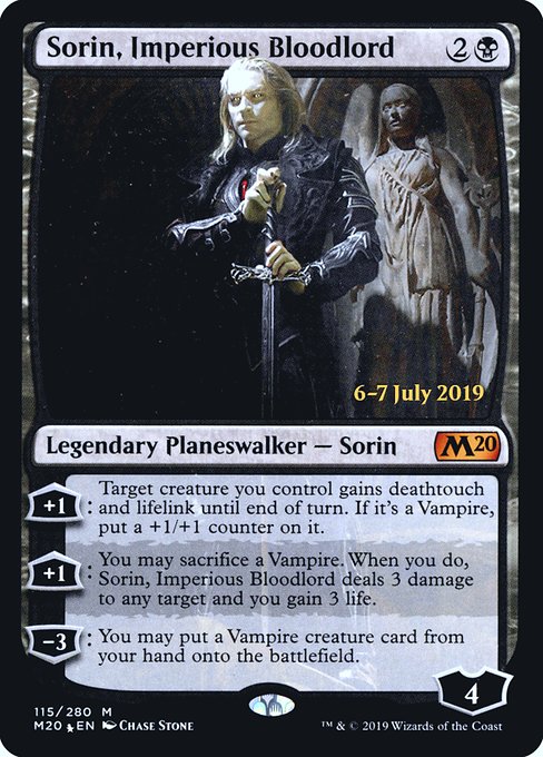 Sorin, Imperious Bloodlord (115s) [Core Set 2020 Promos]