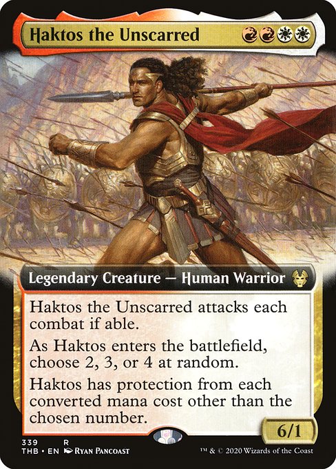 Haktos the Unscarred (339) [Theros Beyond Death] [Extended Art]