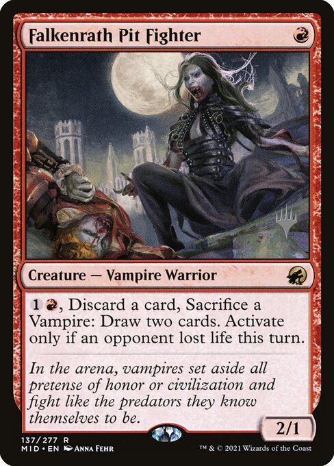 Falkenrath Pit Fighter (137p) [Innistrad: Midnight Hunt Promos]