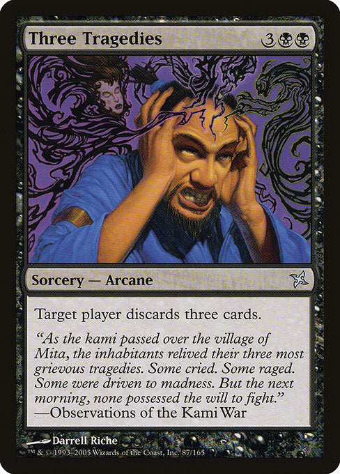 Three Tragedies (87) [Betrayers of Kamigawa]