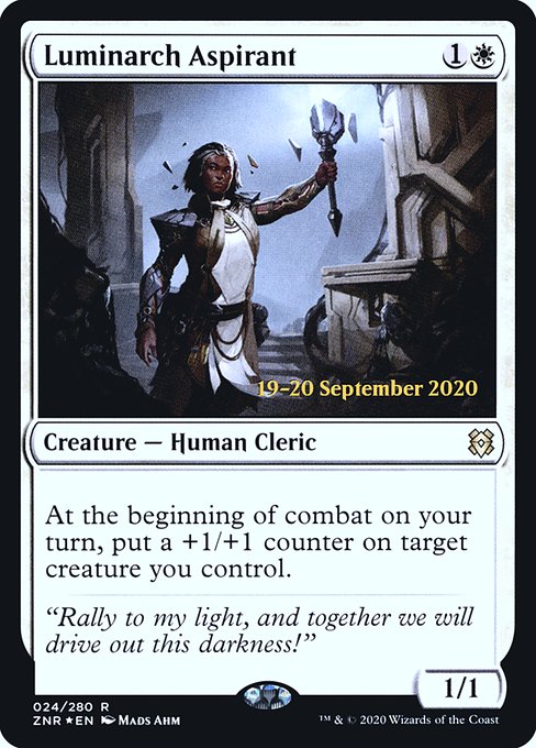 Luminarch Aspirant (24s) [Zendikar Rising Promos]