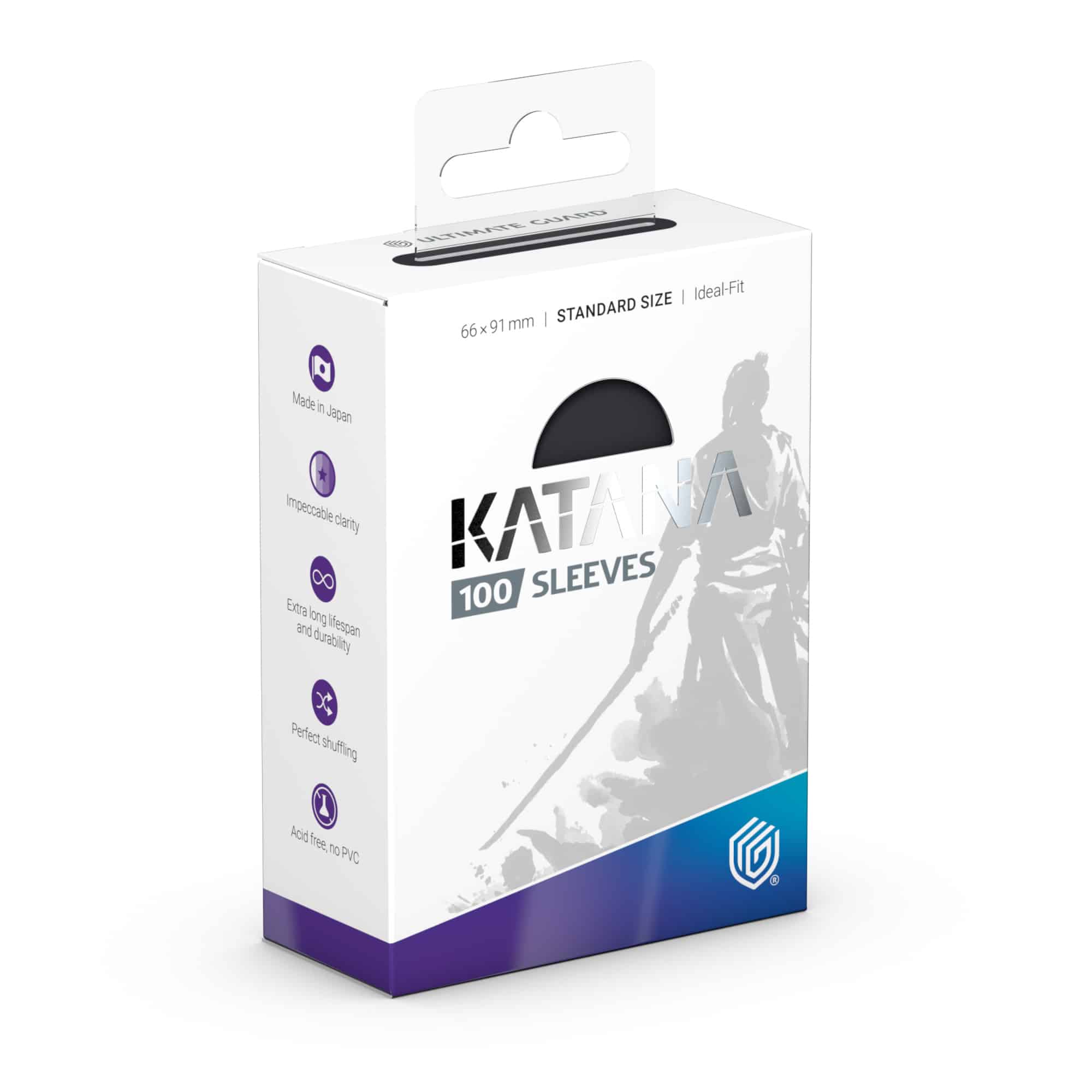 UG Katana Obsidian Shard Sleeves 100CT image 0