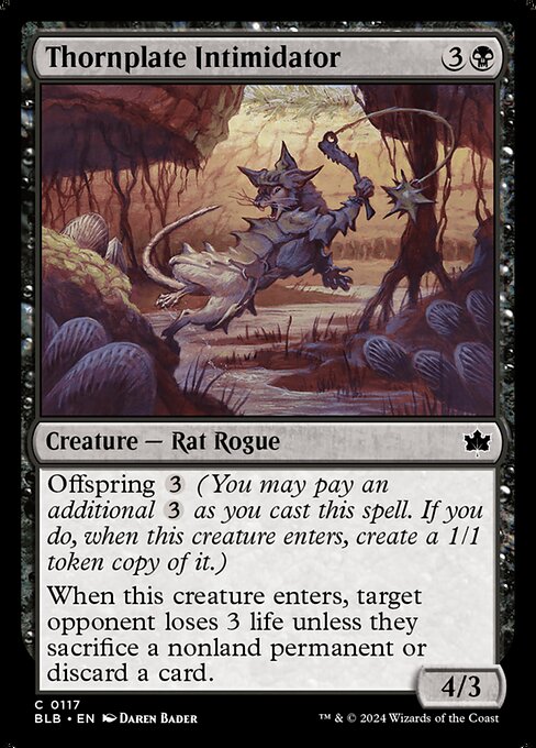 Thornplate Intimidator (117) [Bloomburrow]