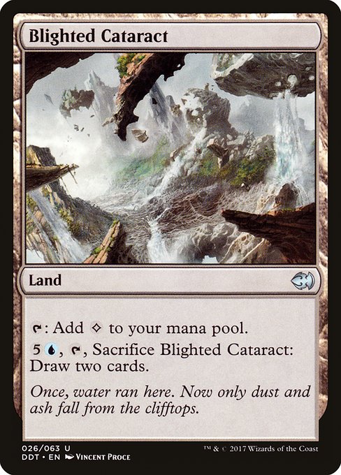 Blighted Cataract (26) [Duel Decks: Merfolk vs. Goblins]