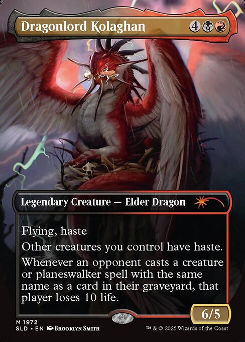 Dragonlord Kolaghan // Dragonlord Kolaghan (1972) [Secret Lair Drop]