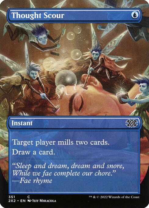 Thought Scour (351) [Double Masters 2022] [Borderless]