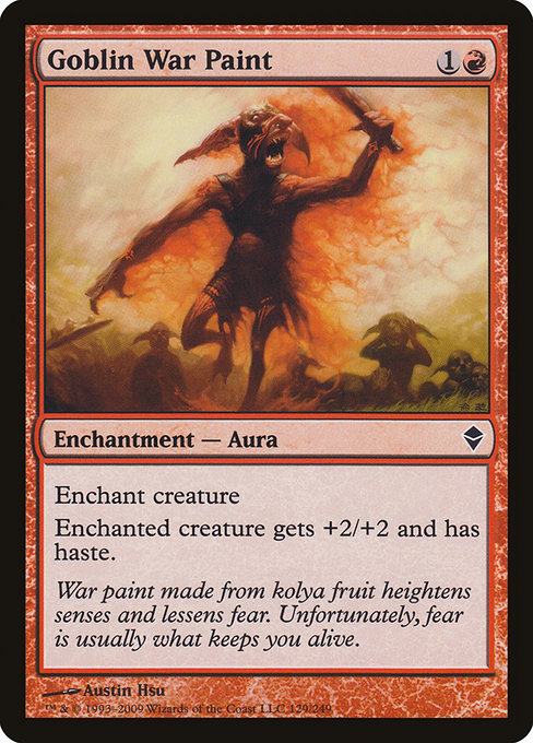 Goblin War Paint (129) [Zendikar]