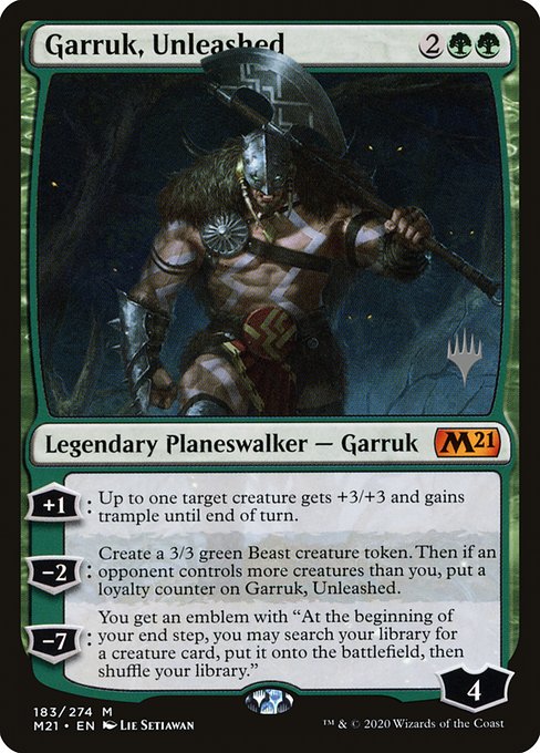 Garruk, Unleashed (183p) [Core Set 2021 Promos]